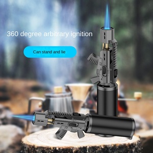 Hoge Kwaliteit Verstelbare Butaan Zaklamp Aansteker Winddicht Metaal <span class=keywords><strong>Mini</strong></span> Aansteker Voor Roken Bbq Kaarsen Keuken Gebruik-Logo Verpakking - Product Image 5