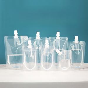 Bolsas con Boquilla Personalizadas Ecológicas, Reciclables, de Grado Alimenticio, de PE/PET, de 150 ml y 250 ml, para Piña, Mango, Fruta Orgánica, Leche, Café, Cerveza - Product Image 1