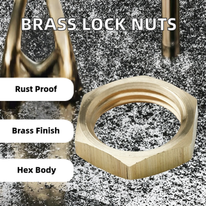 Brass <b>Lock</b> Nut Fasteners India Manufacturer Corrosion Resistant Hex Body Right Hand <b>Thread</b> Imperial for Mining - Product Image 2