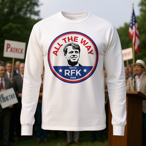T-shirt à manches longues Rfk Bobby Robert F Kennedy, design de campagne 1968 - Product Image 3