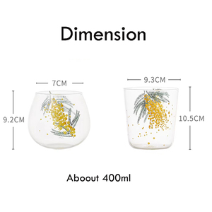 Tasse en verre à boire chaude et froide, Design personnalisé à paroi unique, ml, pour boire de l'eau, du vin, du jus ou du café - Product Image 5