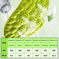 Semelles intérieures confortables en silicone et mousse à mémoire de forme PU pour hommes et femmes, respirantes, légères, absorbant les chocs, rehaussant la voûte plantaire