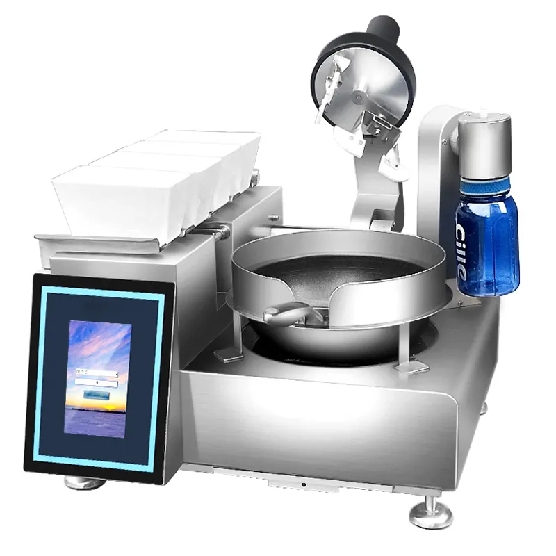 Semikron Robot Kitchen Cook Automatic Cooking Machinery With Arm Cooking Machine Automatic Intelligent Rotating Wok