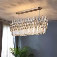 Lustres en cristal de luxe à trois couleurs et intensité variable pour hall d'hôtel, salle à manger et plafonds hauts – Approvisionnement direct usine