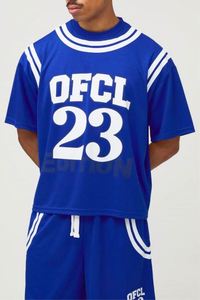 Conjunto de malla corto Cobalt Oversized Boxy Mesh OFCL 23, chándal de baloncesto personalizado - Product Image 3