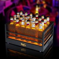 Fête Boîtes de nuit Fournitures Rechargeable Baril 3D Abyss Miroir Laser Champagne Bière Plateau LED Seau À Glace