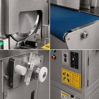 Trancheuse à viande fraîche pour porc, bœuf et volaille, modèle 260, avec moteur à lame de 400 W, moteur de levage de 750 W, moteur d'alimentation de 25 W et contrôleur de double vitesse