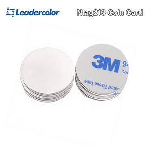 <span class=keywords><strong>Carte</strong></span> de membre RFID NFC 13,56 MHz en PVC étanche, diamètre 20 mm/25 mm, <span class=keywords><strong>carte</strong></span> Ntag213 pour le suivi des actifs - Product Image 1