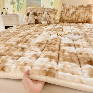 Sábanas de Felpa Coral, Sábana Plana Suave de Microfibra, Protector de Colchón, Juego de Ropa de Cama para Invierno - Product Image 2