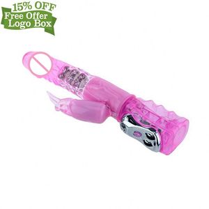 Kostenlose individuelle Schachtel - Schlussverkauf beliebte Mutil-Speed Vib Rotate Bead Kaninchen-Vibratoren Sex-Produkte - Product Image 3