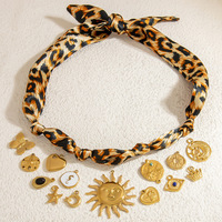 Collier en cordon de soie torsadé | Tour de cou enveloppé de ruban de soie | Collier en tissu de cordon de soie torsadé pour kit de fabrication de bijoux à breloques bricolage