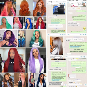 Bó Tóc Màu Xanh Lá Cây Brazil Thẳng Thẳng Phổ Biến Nhất Alibaba Angelbella Bó Tóc Virgin Brazil - Product Image 6