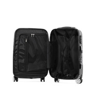 Valise trolley unisexe ABS+PC20 à roulettes silencieuses, grande capacité, moderne, à roulettes pivotantes, pour voyages d'affaires, utilisation en extérieur, cadeau