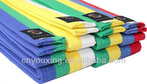 Taekwondo/cinturón de <span class=keywords><strong>Karate</strong></span>/cinturones de artes marciales color blanco + <span class=keywords><strong>amarillo</strong></span> - Product Image 5