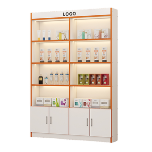 Armoires de stockage de fichiers de bureau Classeur en bois Design moderne Armoire de présentation blanche pour les marchandises - Product Image 5