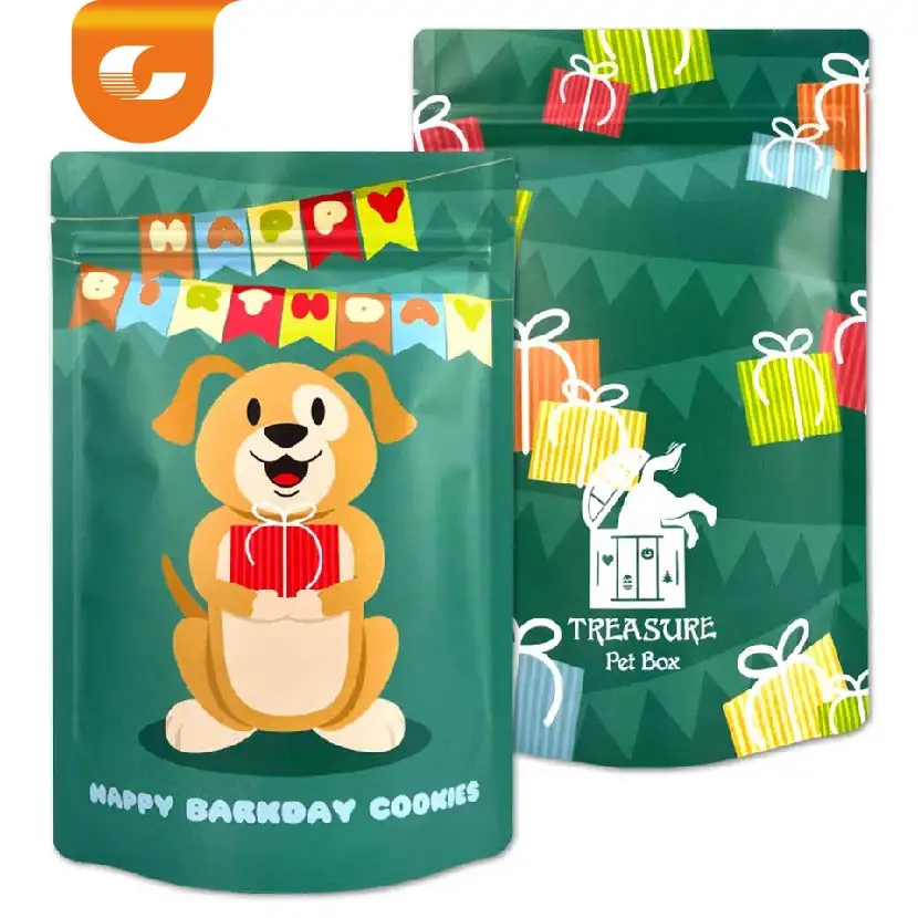 MOQ bajo, 500 Uds., comida personalizada para perros, bolsa de plástico a prueba de olores, golosinas para perros, embalaje con cremallera, comida personalizada, bolsas para perros y gatos