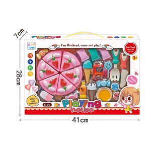 Trí Tưởng Tượng Trẻ Em Của Nhà Bếp & Thực Phẩm Đặt Đồ Chơi Nấu Ăn Cắt Bánh & Bánh <span class=keywords><strong>Pizza</strong></span> Đồ Chơi Cho Trẻ Em Đồ Chơi - Product Image 2