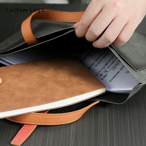 Custom Designed Leather A4 <b>Document</b> <b>Bag</b> with Handle - Ideal for Promotional and Corporate Gifts - Product Image 1