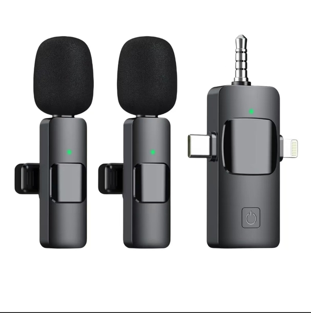 Professional Mini Conference All Voices Black Replacement Portable Lecture Three Function Wireless Lavalier Microphones