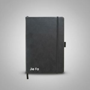 A5 Elegant Organizer Hardcover Personalized Fabric Leather <b>Diary</b> Wellness Journal <b>Notebook</b> with Custom Logo Printing - Product Image 5