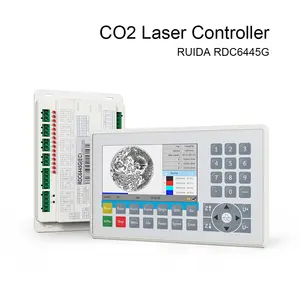 키 플림/메인 보드/패널이있는 CO2 레이저 조각 커팅 머신용 RDC6445G 레이저 컨트롤러 보드