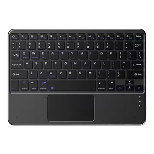Portable Rechargeable Wireless LED Touchpad BT 5.0 Compatible 10 Inch Tablets IPad 10.9 Smartphones <strong>USB</strong> Type C <strong>Keyboard</strong> - Product Image 1