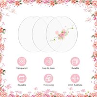 24 disques ronds en acrylique transparents de 2 mm d'épaisseur, de 2 à 4 pouces, avec trou, pour artisanat, pendentifs de porte-clés, décorations de Noël