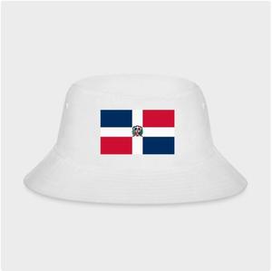 7 design Dominican Flag Bucket Hat Fashion Sun Cap Packable Fisherman Hat for Women Men Summer Travel Hat