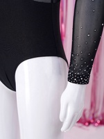 6-16 Body pour filles enfants Dancewear Performance scène danse porter enfants patinage artistique compétition gymnastique justaucorps