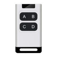 Clone roulant personnalisé apprentissage Code sans fil 4 boutons ouvre-porte de garage 433MHz télécommande