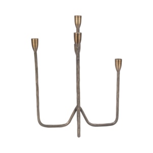 Candelabro in metallo con più bracci, design boho, per centrotavola e decorazioni per il soggiorno - Product Image 4