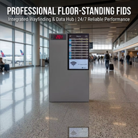 Sistem Layar LCD FIDS IP65 Kecerahan Tinggi 1500nits, Layar Informasi Penerbangan yang Dapat Disesuaikan, Terminal Bandara, Pusat Transit