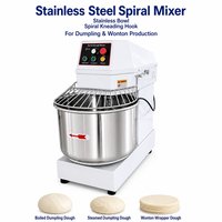 Machine à pétrir la pâte, mélangeur à spirale industriel, mélangeur à pâte automatique à double vitesse en acier inoxydable pour la fabrication du pain