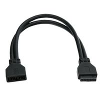 Câble d'extension USB 3.0 20 broches mâle-femelle, câble interne 5 Gbit/s pour panneau avant de carte mère, pour mise à niveau de boîtier PC