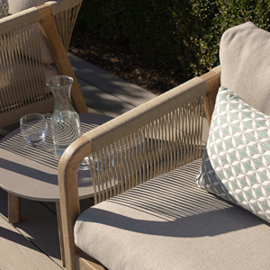 Set di Mobili da Giardino di Lusso, Sedia in Legno con Corda - Meli - Product Image 2