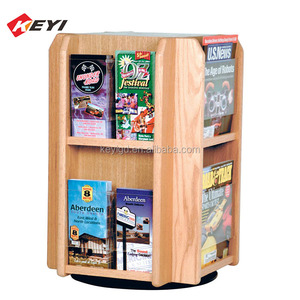 KEYI Trung Quốc Nhà Máy Bán Hàng Trực Tiếp Văn Học Giá Lưu Trữ Cuốn Sách Hiển Thị Đứng Quay Vòng Kệ Xoay Tạp Chí Hiển Thị - Product Image 3