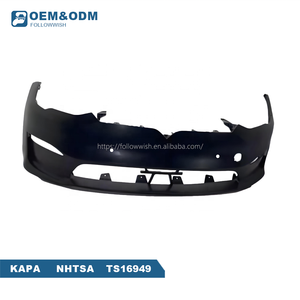 Followwish yeni durum araba parçaları Model S vücut kiti 1077925-00-A plastik ön tampon kapak paneli için Tow kanca ile Tesla - Product Image 2