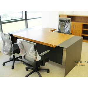 Bureau de direction/table moderne et traditionnel 2026 avec pieds en métal thermolaqué, certifié Green Guard, personnalisable, vente directe usine pour bureau - Product Image 2