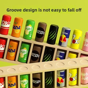 La migliore vendita di legno creativo Set di <span class=keywords><strong>gioco</strong></span> interattivo di abbinamento delle bevande e di smistamento dei colori Puzzle per bambini e bambini giocattoli educativi - Product Image 4