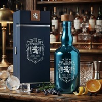 Op maat gemaakte kleurlogo 380ml super-flint whiskyfles met verpakking, lege fles voor sterke drank, bourbon, scotch, groothandel fabriek