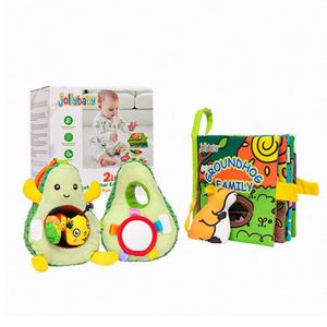Nouveaux ensembles de jouets, hochets, livres en tissu, jouets pour poussette, coffret cadeau personnalisé pour bébés de 0 à 3 mois, chaussures pour garçons - Product Image 1