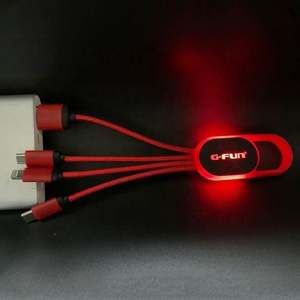 Cable de Datos LED Multifunción de Nuevo Diseño en Color Arcoíris, Accesorios para Teléfono, Cable Micro USB Magnético para Móvil - Product Image 4