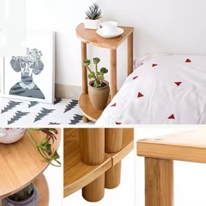 Soporte Modular para Plantas de Bambú, 30x30x60 cm, Estante de Esquina Multicapa, Exhibidor de Plantas para Interiores y Exteriores, Color Natural - Product Image 3