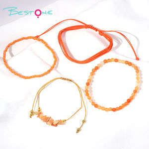 New Summer Multi-layered Passionate Vitality Orange Beach Gravel <b>Beaded</b> <b>Bracelet</b> - Product Image 6