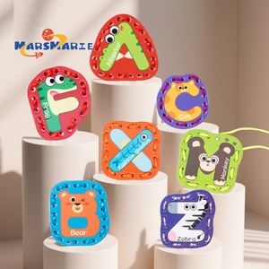 Giocattoli di carta per bambini per divertimento educativo Puzzle di coordinazione occhio-mano per bambini di educazione precoce gioco di corde <span class=keywords><strong>con</strong></span> <span class=keywords><strong>parole</strong></span> inglesi - Product Image 1