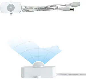 BS010DW Magnetron Sensor Dc 12V 24V Input Bewegingsdetectie Licht Helderheid Dimbare Mini Pir Lichtschakelaar