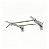 Barre de traction murale en acier inoxydable 304, barre de traction multi-positions avec boucles pour sacs de sable, équipement de gym complet pour la maison et l'intérieur