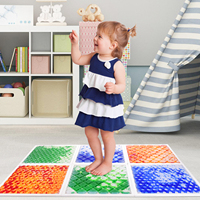 Carrelages de sol liquides sensoriels interactifs en plastique écologique et étanche pour les tout-petits utilisation en classe intérieure 6 pièces