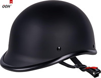 Casque de moto certifié OOH DOT en ABS, style demi-coque Hawk, compact, léger, ouvert, avec haut-parleur, pour moto vintage
