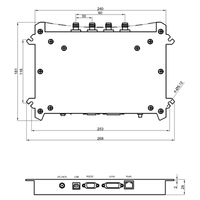 Lecteur RFID longue portée à 4 ports Impinj E710 UHF RS232 USB RJ45 pour système de contrôle d'accès